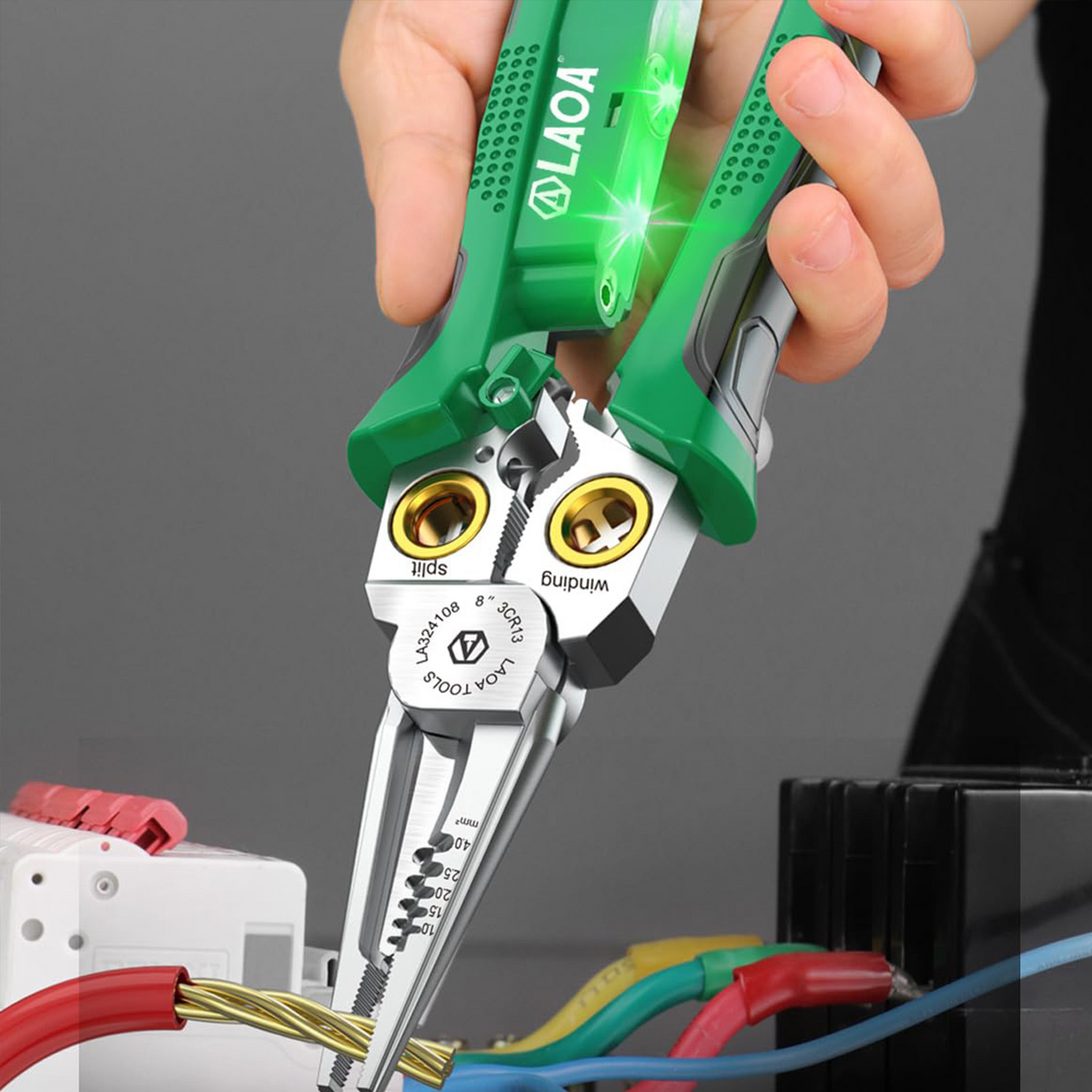 ALICATE DE ACERO INOXIDABLE MULTIFUNCIONAL PARA ELECTRICISTAS