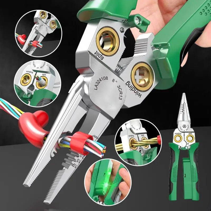 ALICATE DE ACERO INOXIDABLE MULTIFUNCIONAL PARA ELECTRICISTAS