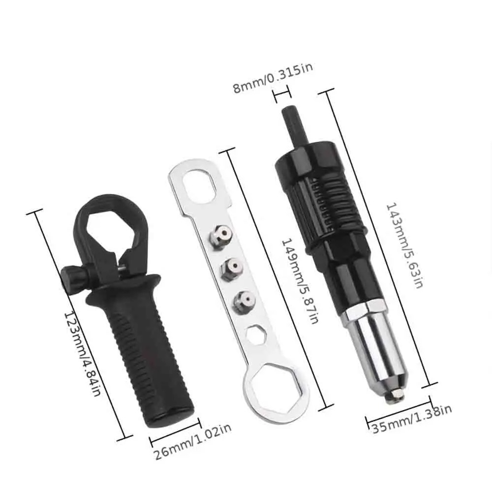 Adaptador Pro de remaches para taladro