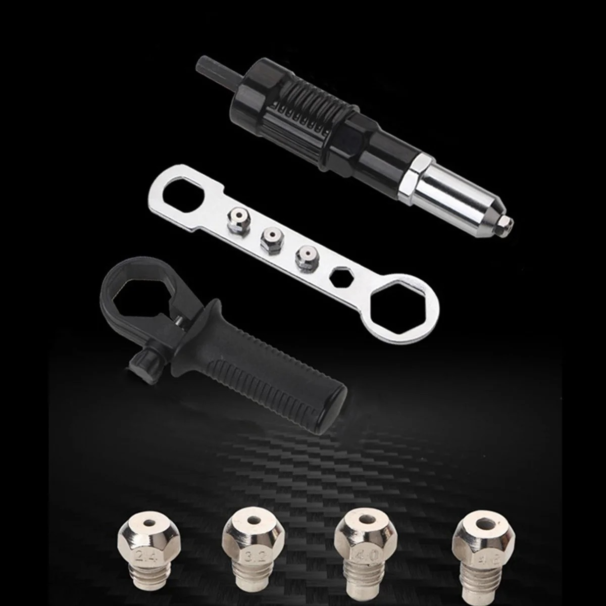 Adaptador Pro de remaches para taladro