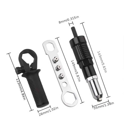 Adaptador Pro de remaches para taladro