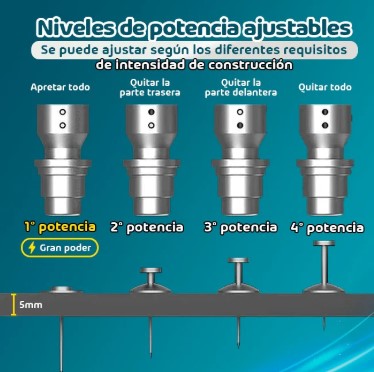 PISTOLA DE CLAVOS - ALTO IMPACTO